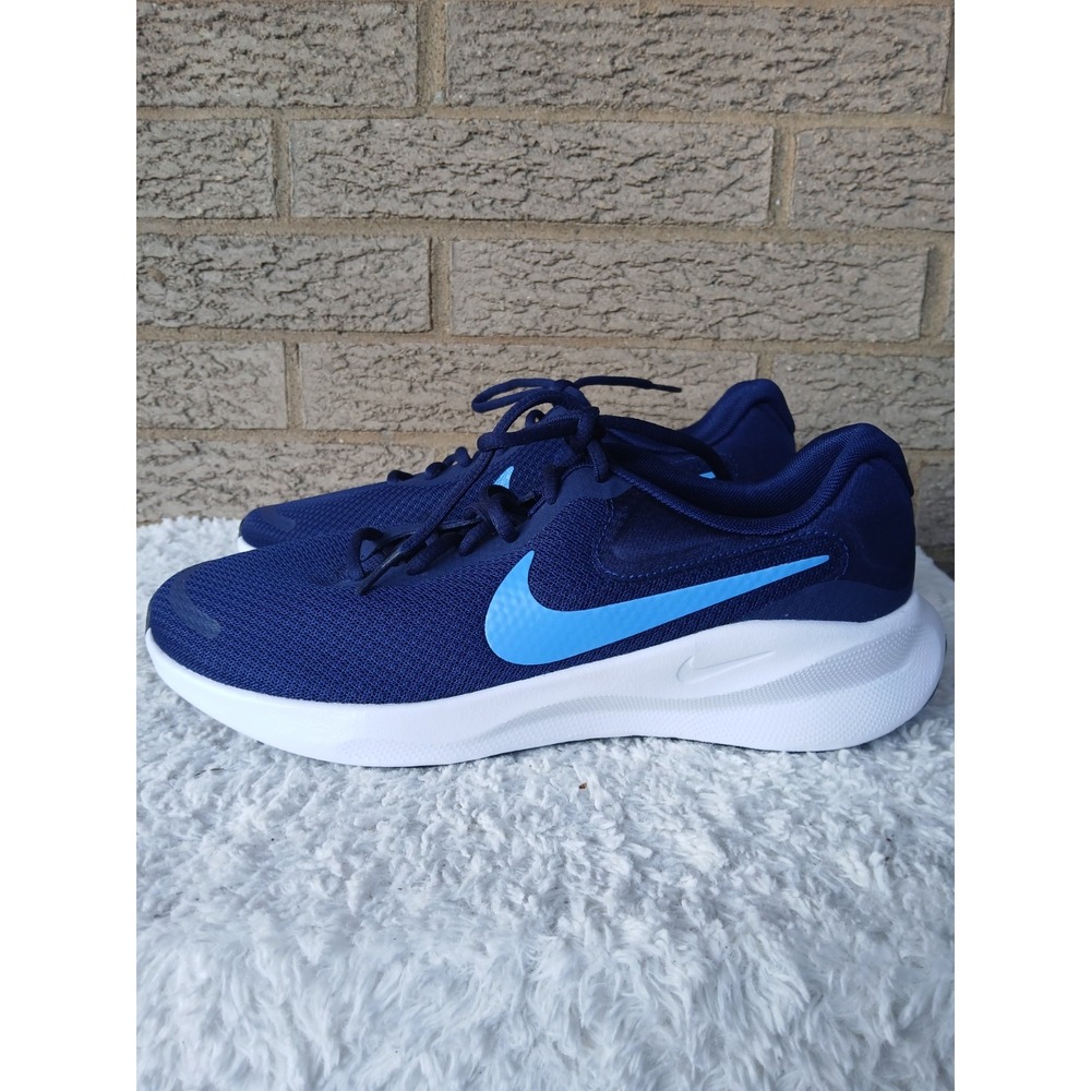 NWOB Nike Men's Revolution 7 Road Running Shoes Sz 9 Blue Void/ University Blue